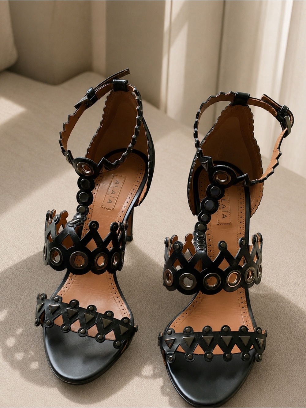 ALAIA Jig Saw Heels